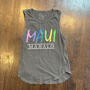 Chaser Brand Women’s Maui Mahalo Sleeveless Top Size Small